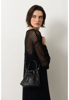 Vestido Maxi Tejido Ica Para Mujer Vestido Maxi Tejido Ica Para Mujer Negro 12 VÉLEZ