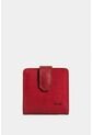 Billetera Cetia De Cuero Liso Para Mujer Con Monedero Billetera Cetia De Cuero Liso Para Mujer Con Monedero Rojo Vélez de Vélez