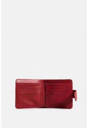 Billetera Cetia De Cuero Liso Para Mujer Con Monedero Billetera Cetia De Cuero Liso Para Mujer Con Monedero Rojo Vélez