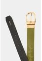 Cinturón Doblefaz En Cuero Para Mujer Yuuban Cinturón Doblefaz En Cuero Para Mujer Yuuban Verde Oliva L VÉLEZ de Vélez