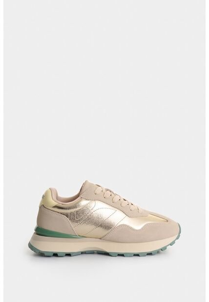 Tenis Sahara De Cuero Para Mujer Detalle Folia Tenis Sahara De Cuero Para Mujer Detalle Folia Dorado 37 VÉLEZ