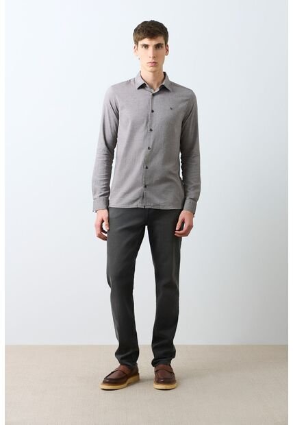 Camisa Oxford Manga Larga Calagua Para Hombre Semifitted Camisa Oxford Manga Larga Calagua Para Hombre Semifitted Tabaco XS VÉLEZ