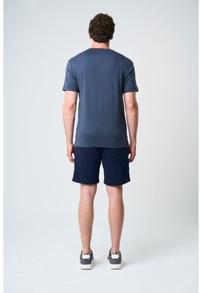 Camiseta Manga Corta Lerici Para Hombre Semi Fitted Camiseta Manga Corta Lerici Para Hombre Semi Fitted Azul Oscuro L VÉLEZ