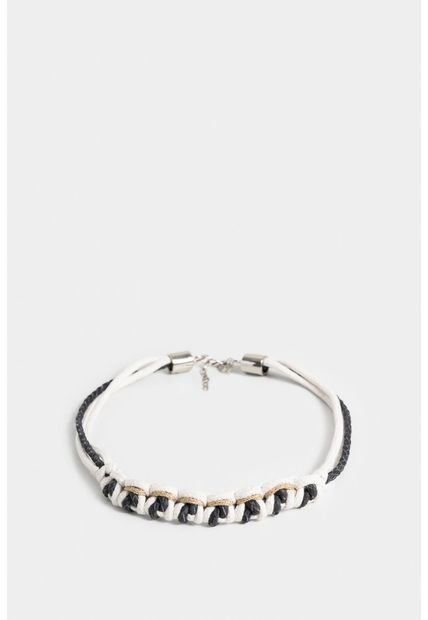 Collar Malaquita De Cuero Y Algodón Para Mujer Trenzado Collar Malaquita De Cuero Y Algodón Para Mujer Trenzado Azul Vélez
