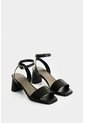 Sandalia Tacón De Cuero Grabado Para Mujer Kril Sandalia Tacón De Cuero Grabado Para Mujer Kril Negro 41 VÉLEZ de Vélez
