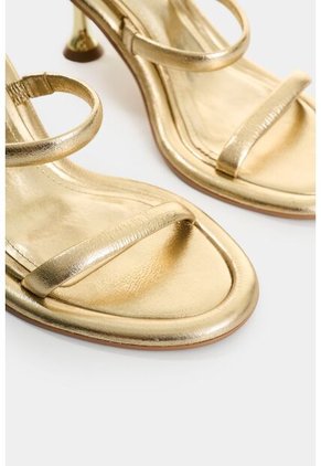 Sandalia Tacón De Cuero Folia Para Mujer Radiant Sandalia Tacón De Cuero Folia Para Mujer Radiant Dorado 38 VÉLEZ