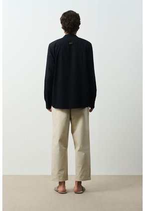 Camisa Manga Larga Para Hombre Cuello Nerú Camisa Manga Larga Para Hombre Cuello Nerú Negro L VÉLEZ
