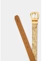 Cinturón Iskay Doble Faz En Cuero Folia Para Mujer Cinturón Iskay Doble Faz En Cuero Folia Para Mujer Dorado L VÉLEZ de Vélez