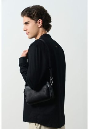 Camisa Manga Larga Para Hombre Cuello Nerú Camisa Manga Larga Para Hombre Cuello Nerú Negro L VÉLEZ
