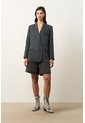Blazer Oversize Para Mujer Linde Blazer Oversize Para Mujer Linde Gris Pistola M VÉLEZ de Vélez