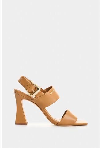 Sandalia Tacón De Cuero Para Mujer Kira Sandalia Tacón De Cuero Para Mujer Kira Miel 38 VÉLEZ Vélez