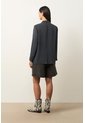 Blazer Oversize Para Mujer Linde Blazer Oversize Para Mujer Linde Gris Pistola M VÉLEZ de Vélez