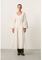 Vestido Maxi Manga Larga Para Mujer Sinú Vestido Maxi Manga Larga Para Mujer Sinú Blanco 10 VÉLEZ de Vélez
