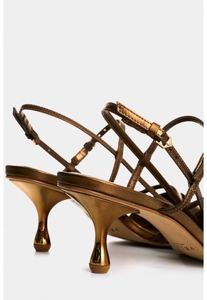 Tacones Cerrados Brielle De Cuero Folia Para Mujer Brillo Tacones Cerrados Brielle De Cuero Folia Para Mujer Brillo Bronce 39 VÉLEZ