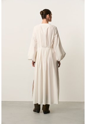 Vestido Maxi Manga Larga Para Mujer Sinú Vestido Maxi Manga Larga Para Mujer Sinú Blanco 10 VÉLEZ