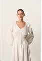 Vestido Maxi Manga Larga Para Mujer Sinú Vestido Maxi Manga Larga Para Mujer Sinú Blanco 10 VÉLEZ de Vélez