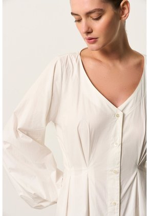 Vestido Maxi Manga Larga Para Mujer Sinú Vestido Maxi Manga Larga Para Mujer Sinú Blanco 10 VÉLEZ