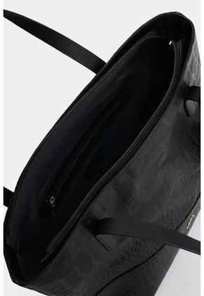 Shopping De Cuero Grabado Para Mujer Verona Shopping De Cuero Grabado Para Mujer Verona Negro VÉLEZ