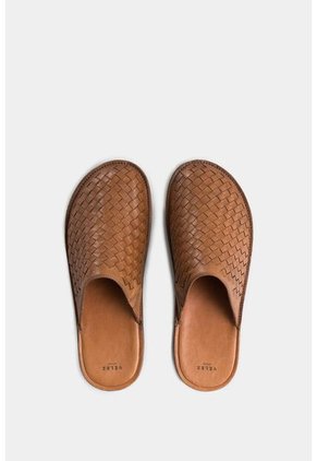 Slipper Tejido En Cuero Para Hombre Confort Slipper Tejido En Cuero Para Hombre Confort Miel 42 VÉLEZ