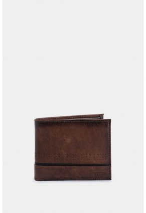 Billetera Kaleidos De Cuero Para Hombre Detalle Contraste Billetera Kaleidos De Cuero Para Hombre Detalle Contraste Miel VÉLEZ