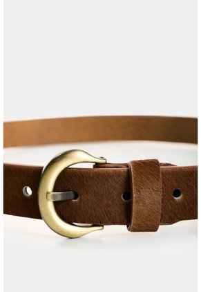 Cinturón Thani Unifaz En Cuero Pelo Para Mujer Cinturón Thani Unifaz En Cuero Pelo Para Mujer Miel XL VÉLEZ