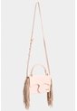 Bandolera Mini Garniel De Cuero Con Flecos Para Mujer Bandolera Mini Garniel De Cuero Con Flecos Para Mujer Rosado VÉLEZ de Vélez
