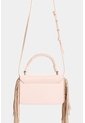 Bandolera Mini Garniel De Cuero Con Flecos Para Mujer Bandolera Mini Garniel De Cuero Con Flecos Para Mujer Rosado VÉLEZ de Vélez