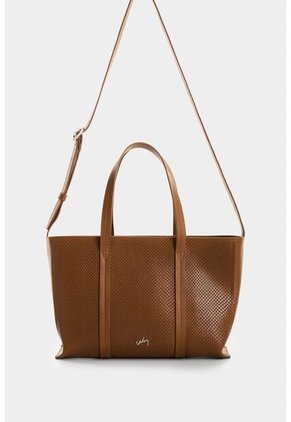 Bandolera Nectaria En Cuero Grabado Para Mujer Bandolera Nectaria En Cuero Grabado Para Mujer Miel VÉLEZ