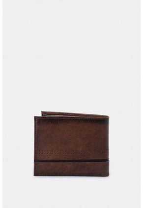Billetera Kaleidos De Cuero Para Hombre Detalle Contraste Billetera Kaleidos De Cuero Para Hombre Detalle Contraste Miel VÉLEZ