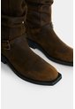 Botas Biker En Cuero Para Mujer Botas Biker En Cuero Para Mujer Azul 37 VÉLEZ de Vélez