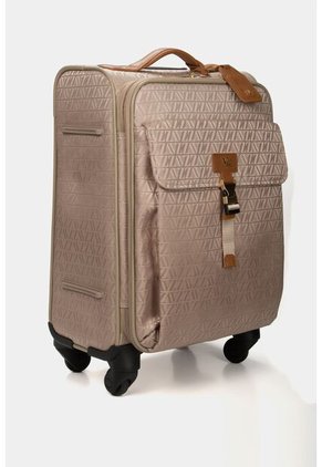 Maleta De Viaje Bloom 20" Para Mujer Jacquard VZ Beige Maleta De Viaje Bloom 20" Para Mujer Jacquard VZ Beige Vélez