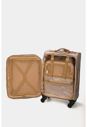 Maleta De Viaje Bloom 20" Para Mujer Jacquard VZ Beige Maleta De Viaje Bloom 20" Para Mujer Jacquard VZ Beige Vélez