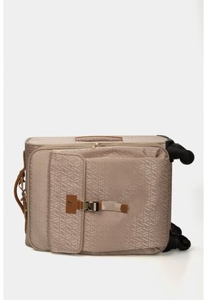 Maleta De Viaje Bloom 20" Para Mujer Jacquard VZ Beige Maleta De Viaje Bloom 20" Para Mujer Jacquard VZ Beige Vélez