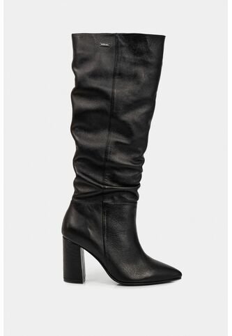 Botas Tacón Caña Alta Kaskai De Cuero Para Mujer Horma En Punta Negro Botas Tacón Caña Alta Kaskai De Cuero Para Mujer Horma En Punta Negro 39 VÉLEZ Vélez