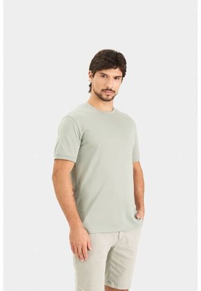 Camiseta Micropima Arizona Para Hombre Semi Ajustada Camiseta Micropima Arizona Para Hombre Semi Ajustada Agua Marina S VÉLEZ