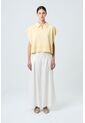 Pantalón Palazzo Caltha Para Mujer Fit Holgado Pantalón Palazzo Caltha Para Mujer Fit Holgado Crema 12 VÉLEZ de Vélez