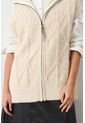 Chaleco Tejido Oversized Para Mujer Legado Chaleco Tejido Oversized Para Mujer Legado Crema XL VÉLEZ de Vélez