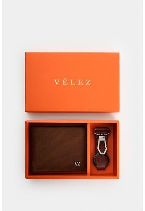 Kit Billetera + Llavero De Cuero Para Hombre Brand 2 Kit Billetera + Llavero De Cuero Para Hombre Brand 2 Brandy VÉLEZ