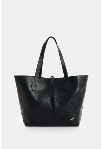 Shopping Doble Faz De Cuero Para Mujer Luca 2 Shopping Doble Faz De Cuero Para Mujer Luca 2 Negro VÉLEZ Vélez