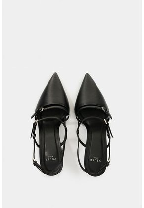 Tacones Cerrados Brielle De Cuero Folia Para Mujer Brillo Tacones Cerrados Brielle De Cuero Folia Para Mujer Brillo Negro 39 VÉLEZ