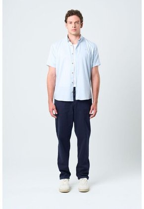 Camisa Manga Corta Enif Para Hombre Silueta Clásica Camisa Manga Corta Enif Para Hombre Silueta Clásica Azul Claro XXL VÉLEZ