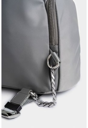 Tula Morral De Lona Y Cuero Para Mujer Orión Tula Morral De Lona Y Cuero Para Mujer Orión Gris Vélez