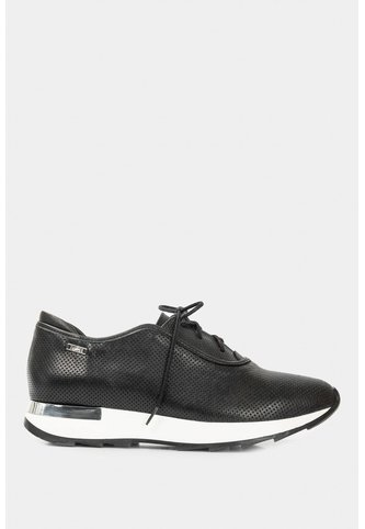 Zapatos Cordón De Cuero Para Mujer Suela Deportiva Zapatos Cordón De Cuero Para Mujer Suela Deportiva Negro 35 VÉLEZ Vélez