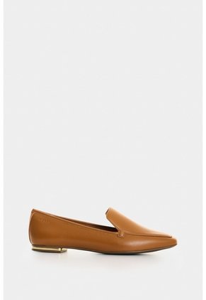 Mocasín En Cuero Para Mujer Ocaso Mocasín En Cuero Para Mujer Ocaso Miel 35 VÉLEZ