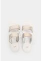 Sandalia Plana Iris De Cuero Para Mujer Grabada Sandalia Plana Iris De Cuero Para Mujer Grabada Plata 36 VÉLEZ de Vélez