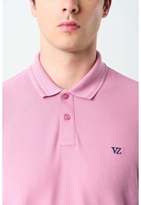 Polo Manga Corta Essential Para Hombre Textura Polo Manga Corta Essential Para Hombre Textura Rosado XL VÉLEZ