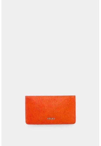 Portadocumentos En Cuero Pelo Para Mujer Ava Portadocumentos En Cuero Pelo Para Mujer Ava Naranja VÉLEZ Vélez