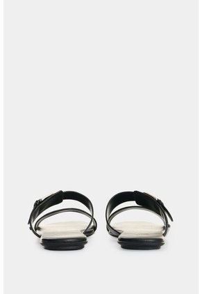 Sandalia Plana Para Mujer Ikal Sandalia Plana Para Mujer Ikal Negro 35 VÉLEZ