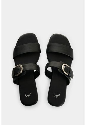 Sandalia Plana Para Mujer Ikal Sandalia Plana Para Mujer Ikal Negro 35 VÉLEZ