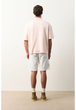Polo Cropped En Algodón Para Hombre Primavera Polo Cropped En Algodón Para Hombre Primavera Rosado XL VÉLEZ